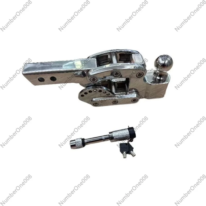 For Car Trailer Bar Square Mouth Trailer Hook 304 Stainless Steel Adjustable Trailer Hook Height Adjustable