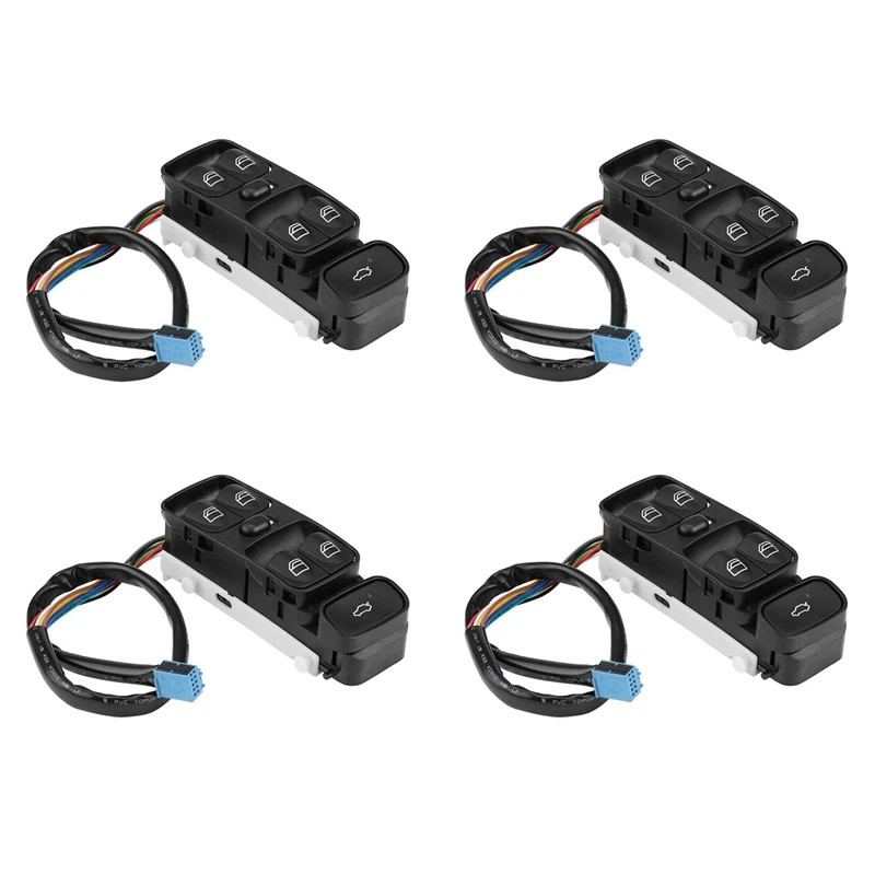 4X A2038200110 A2098203410 Power Control Window Switch Button For MERCEDES C CLASS W203 C180 C200 C220 A2038210679