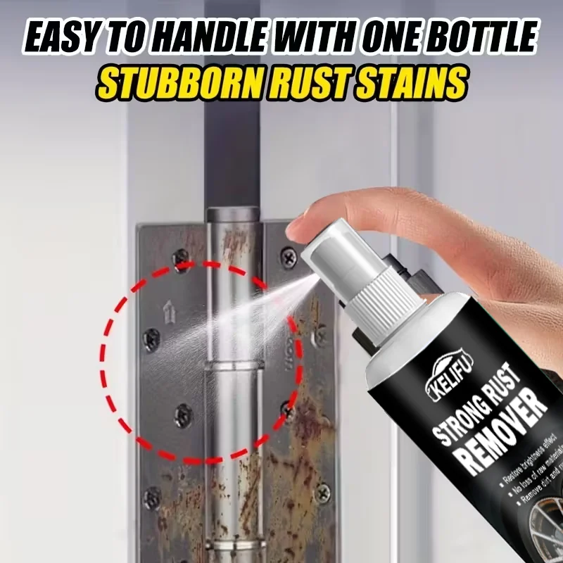 Powerful Multi-Surface Rust Remover Spray - Fast-Acting Formula for Cars, Kitchens, Bathrooms, Gardens & Furniture - No Residue,
