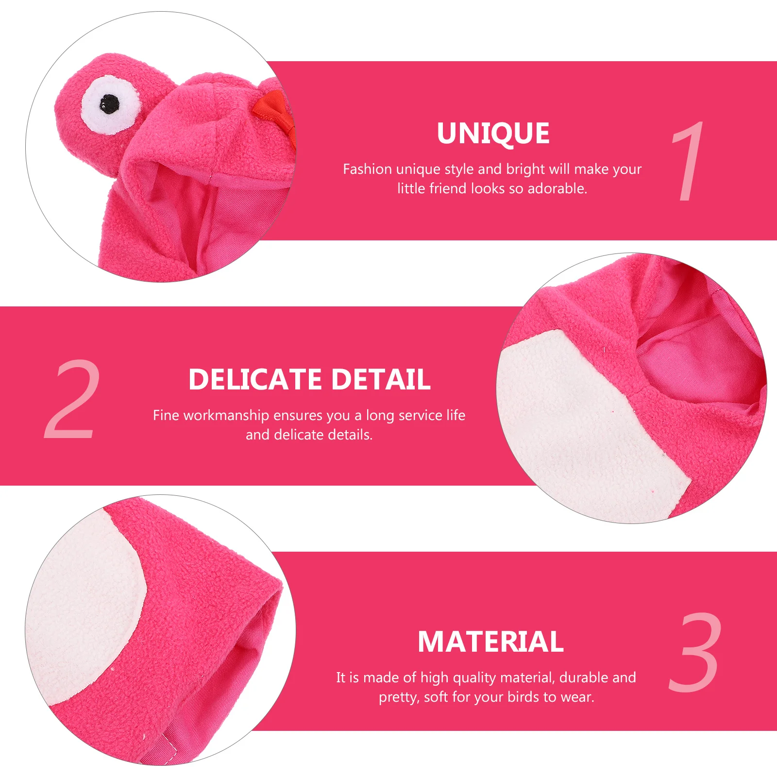 

1Pcs Parrot Warm Clothes Coat Outdoor Decorative Apparel Adjustable Pet Bird Clothing Thickened Winter Suit