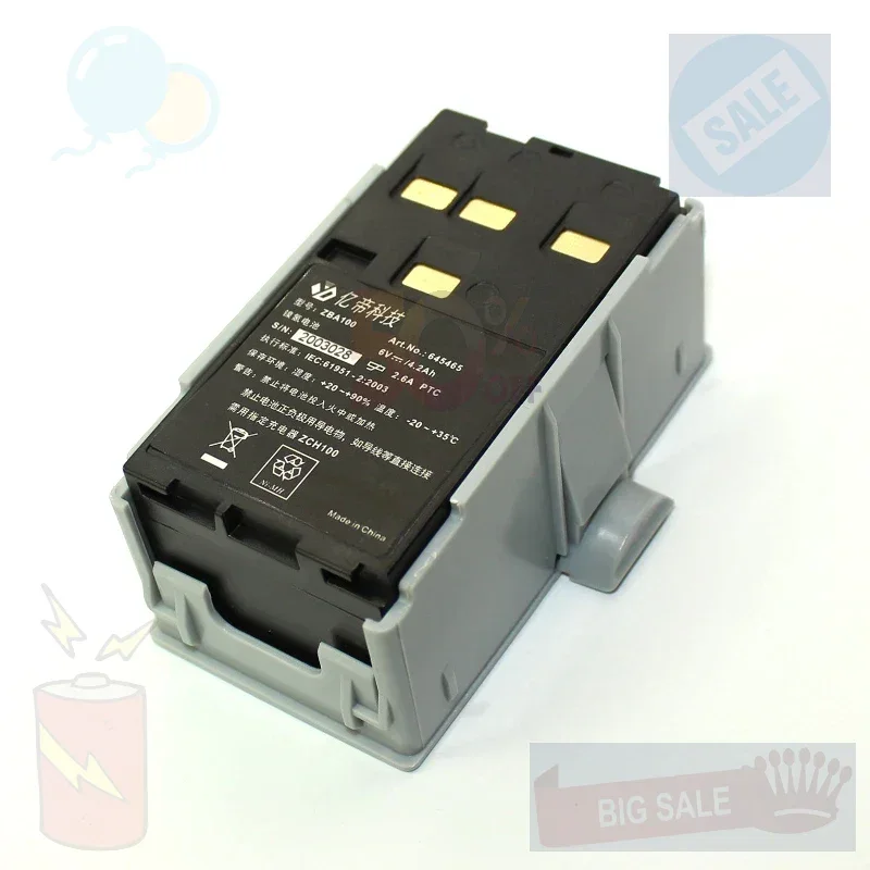 SWZY ZBA100 Battery for Geomax ZTS602, ZTS602S, ZTS602LR Series Total Station Rechargeable NI-MH Battery