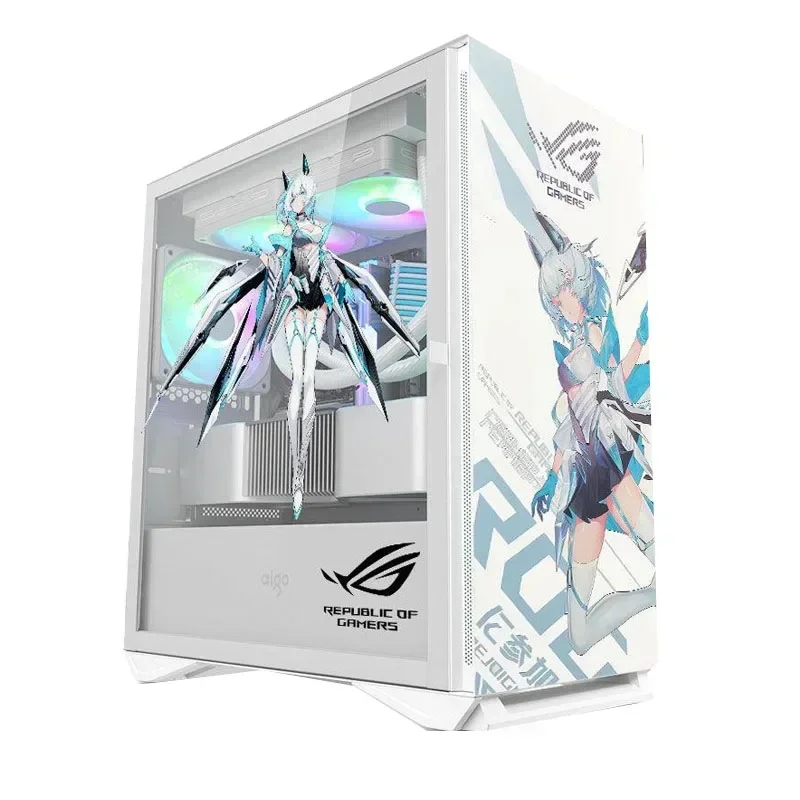 Customizatable PC Case Sticker DIY Anime Desktop Computer Cabinet Decorative Decal PC Mod Gamer