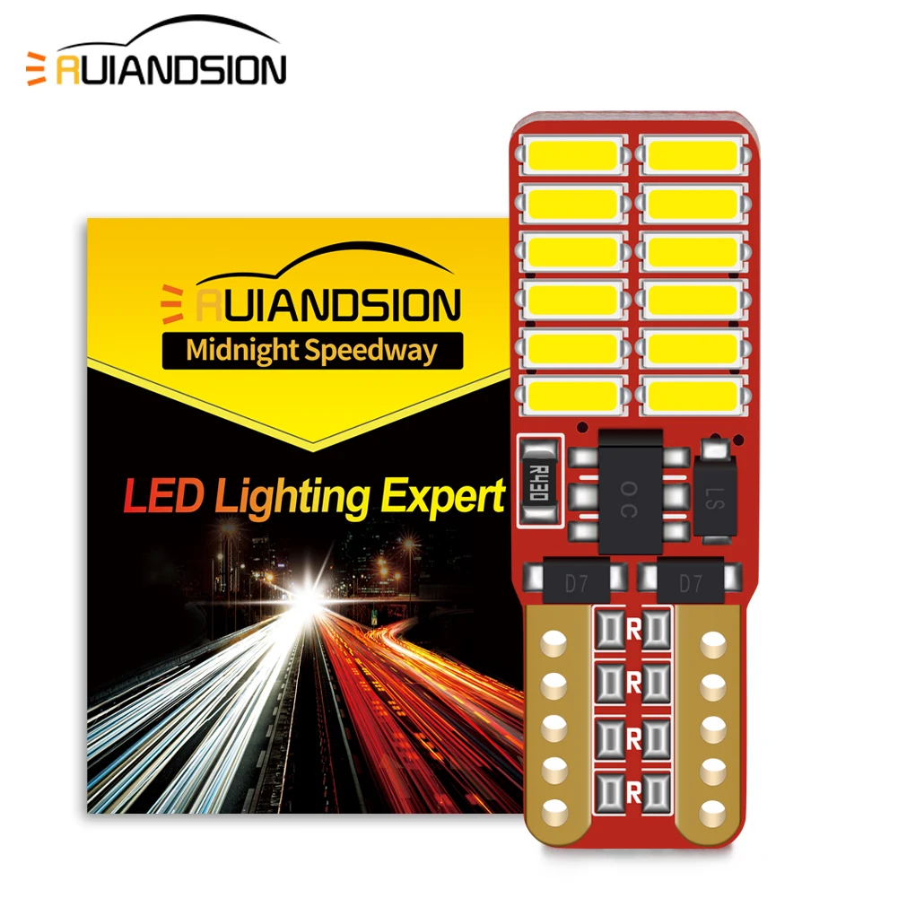 

10Pc W5W 194 T10 LED Signal Light 10-30V For Trunck License Plate Lamp Dome Reading Bulb Fit Car Truck Indicator Car Replacement