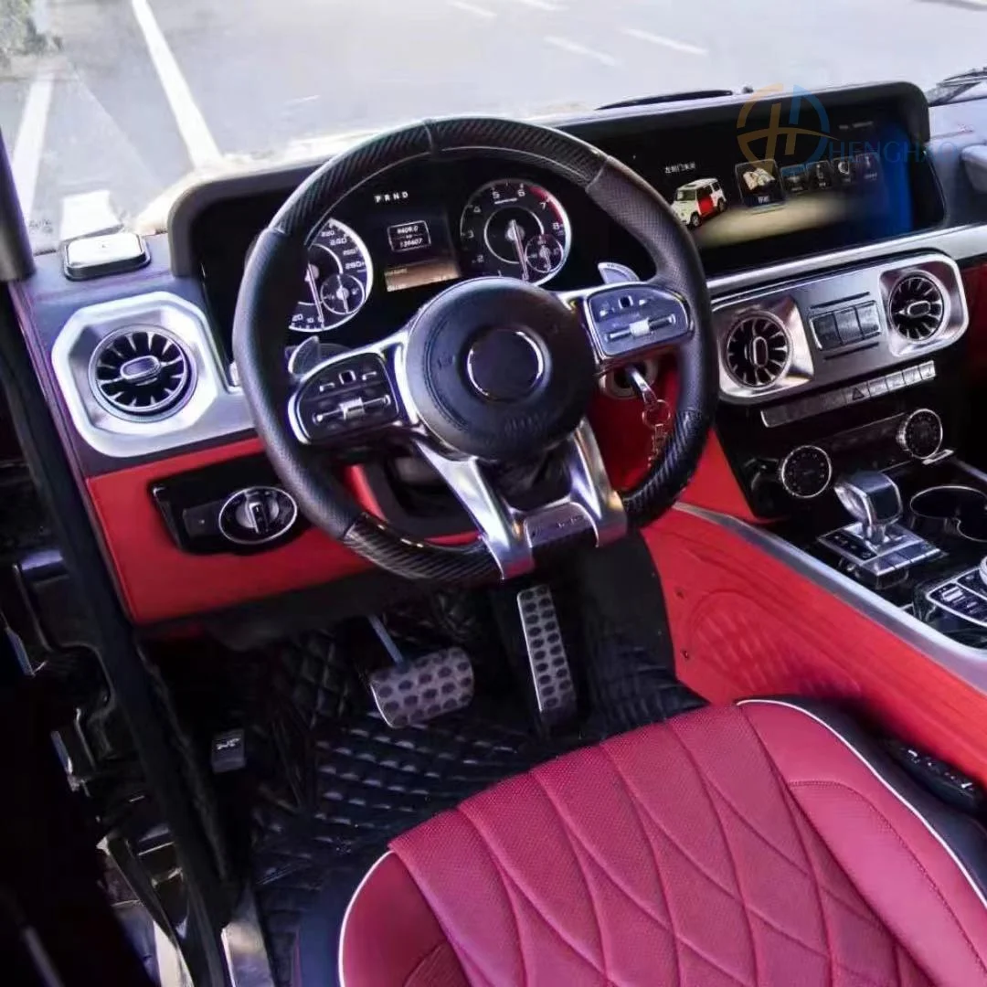 طقم السيارة الداخلي لمجموعة الترقية الداخلية G Wagon G Class 2002-2018 W463 إلى W464 G63 B-Brabus Style Assembly #2