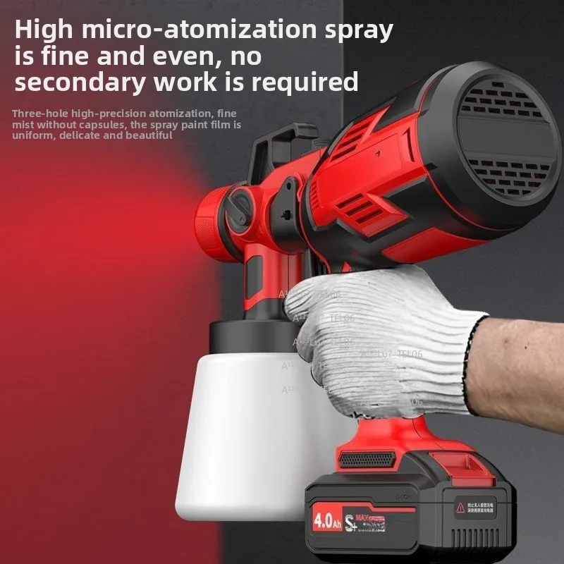 Electric Paint Sprayer Gun HVLP Spraying Machine For Latex Paint Varnish Wall Coating Tool מתלה לדגל