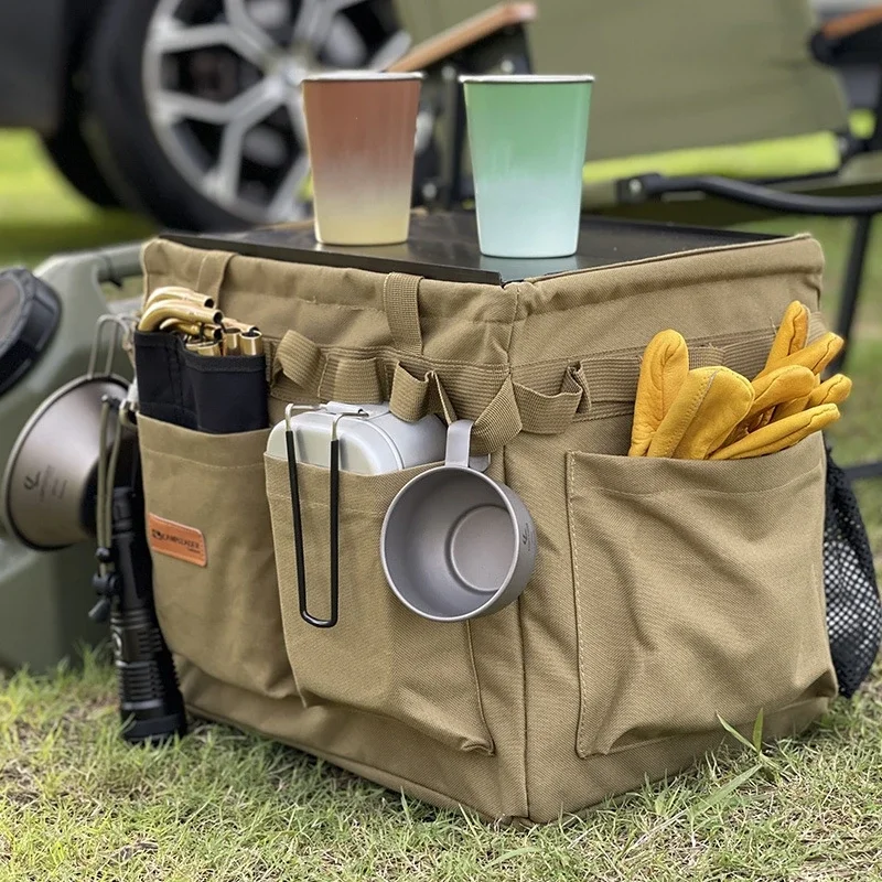 Camping Lagerung große Kapazität Einkaufstasche Picknick Kochgeschirr Utensilien Kit Tasche Outdoor liefert Straße für Strand Picknick Reise Reisen