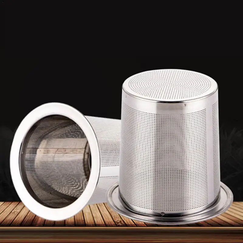 Reusable Stainless Steel Tea Strainer Mesh Compartment Tealeaves Spice Filter Removable Tea Infuser For Teapot Tool Accessories