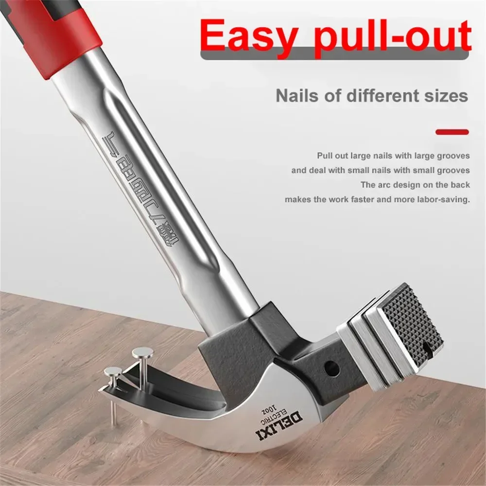 Hammer Genuine Fiber Carbon Claw Handle Multifunctional Wood Working High Steel Nail Pulling Tools Professional Convenient