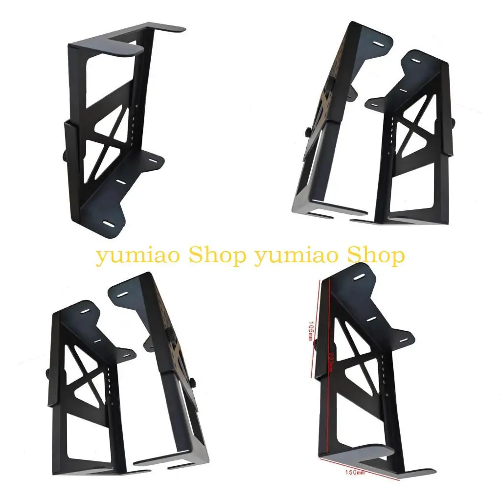 587B Under Desk Holder Shelf Rack Storage Bracket Protective Tray Organizers Bracket for NAS CPU UPS Servers Office Accessories