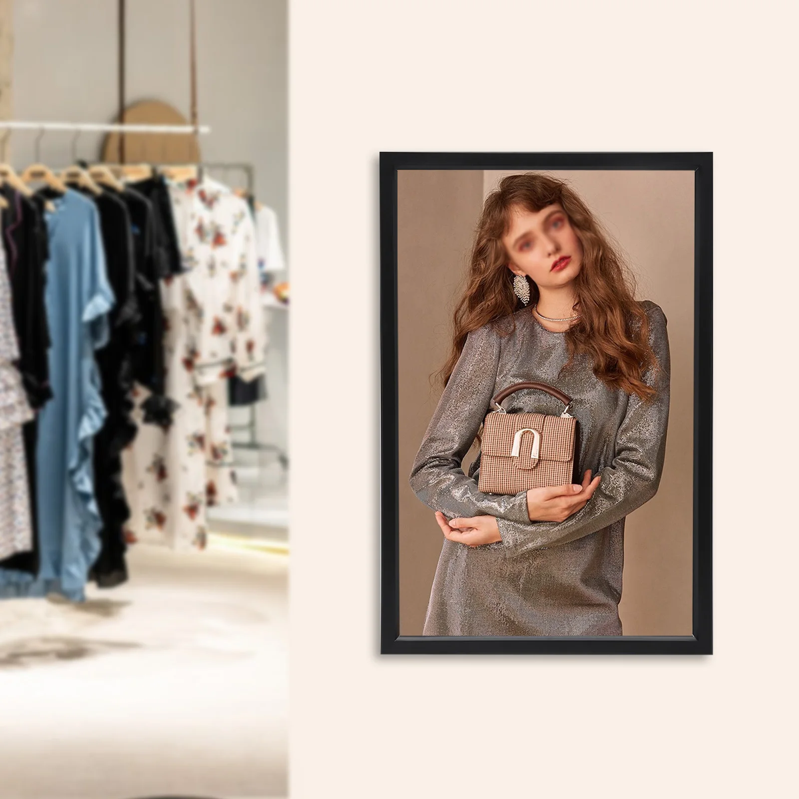 4x36 Inch (60x91cm) LED Advertising Sign LED Light Box with Black Frame, USA Standard for Retail Store Restaurant Menu Board