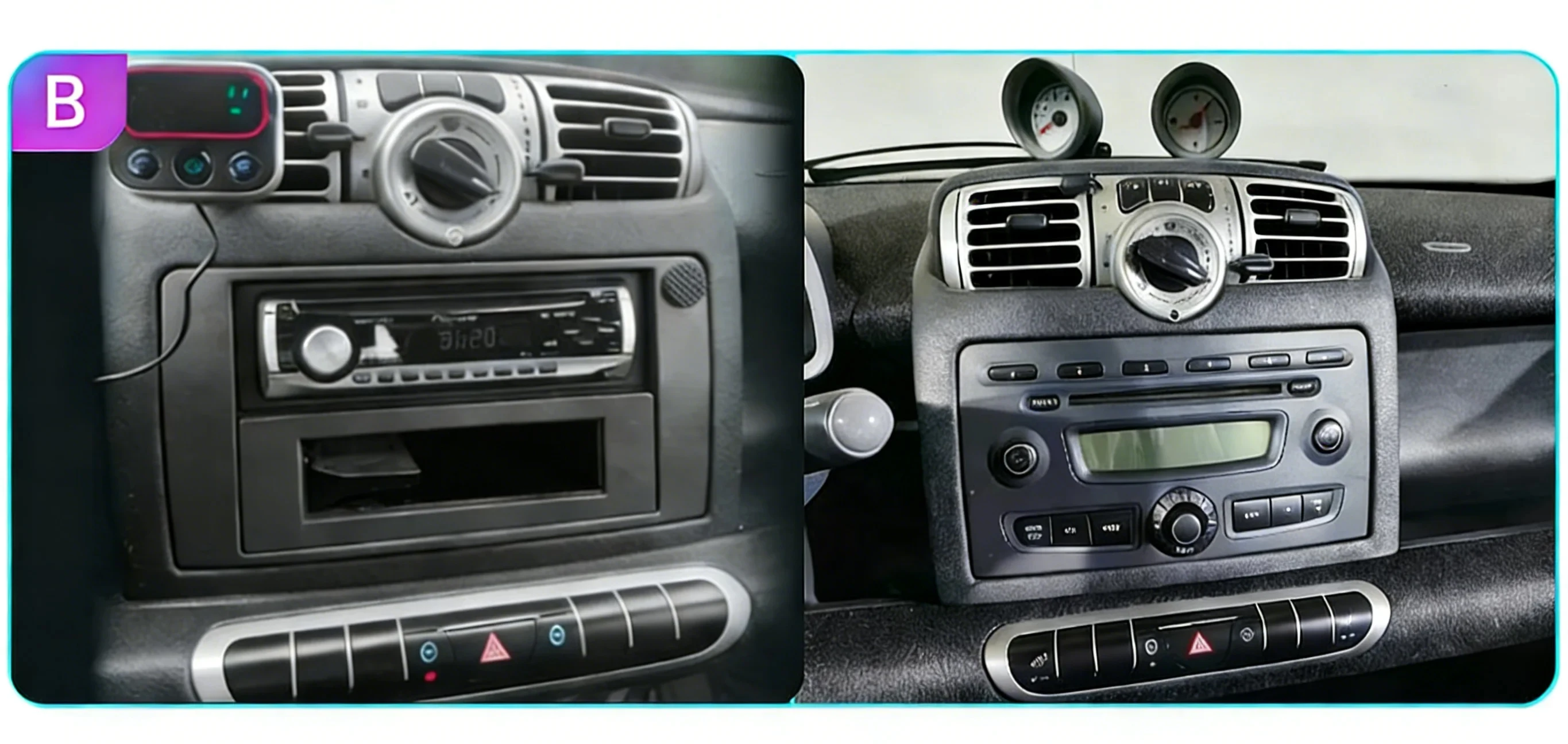 Junsun Wireless CarPlay Android Auto Radio für Smart Fortwo 451 2005 - 2015 8-Kern Intelligente Systeme RDS DSP 2din Autoradio – Detail 3