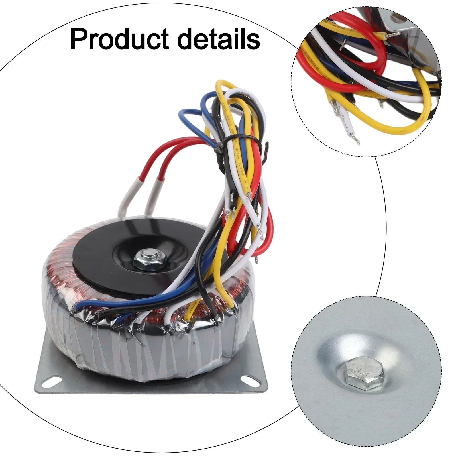 

Efficient 200W Circular Transformer Power Supply for Front and Rear Stage Audio Amplification with Multiple Voltage Outputs