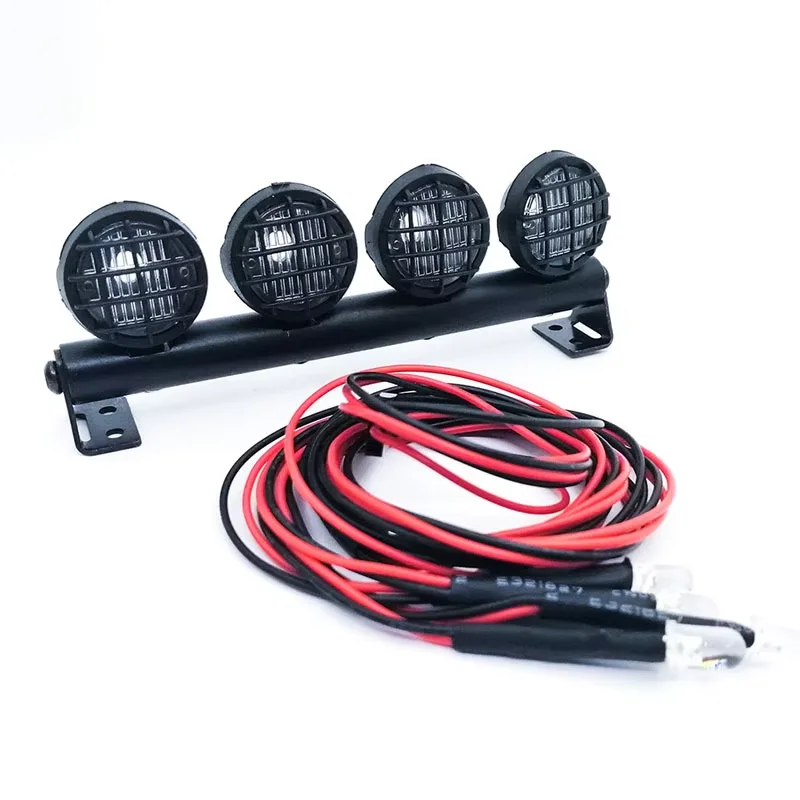 YEAHRUN RC Car Roof Lamp 4/5/6LED Light Bar Headlamp Spotlight For 1/10 Axial SCX10 90046 AXI03007 TRX4 D90 RC Crawler Car