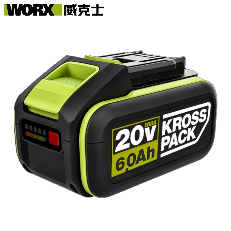 Worx Batrery Pack 2Ah 4Ah 5Ah 6Ah 20V Suit for WU386 WU388 WU279 WU182 WU380S WU808 Series Power Tool Universal Green Platform