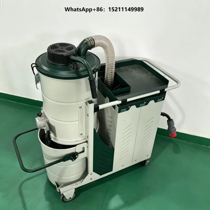Factory Workshop Dedicated 100L Large Capacity Manual Dust Discharge Industrial Vacuum Cleaner, Non-woven Filter