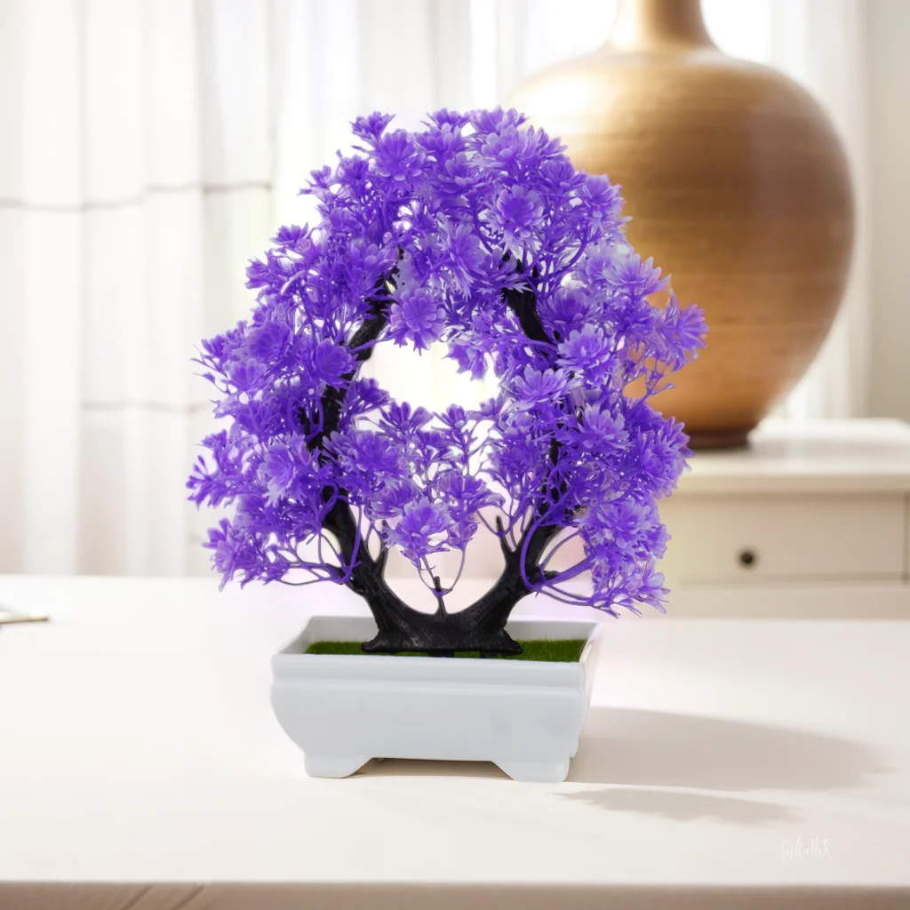 Artificial Plants Potted Bonsai Beautiful Small Tree Plants Fake Flowers Potted Ornaments for Home Garden Party plante