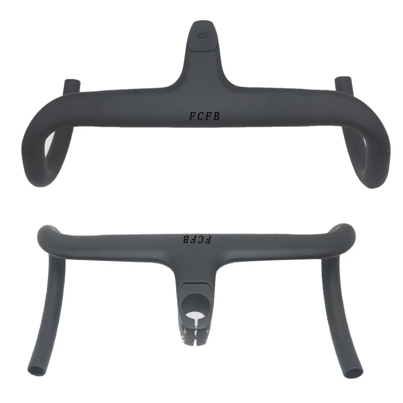 

FCFB Carbon Fiber Road Bike Integrated Handlebar stem with spacer mount 28.6 mm Lightweight Racing with Gaskets Bicycle parts
