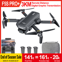 SJRC F5S PRO+ 4K Profesional Camera Drone Brushless FPV 2-Axis Gimbal RC Quadcopter 3KM Remote Flight HD Camera Mini Drone