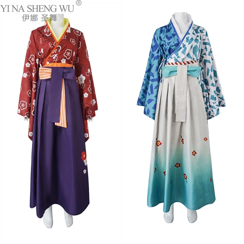 Movie Anime Cosplay Kimono Sets Full Set Halloween Carnival Party Costume for Women Men Role Play Outifit Top and Pants