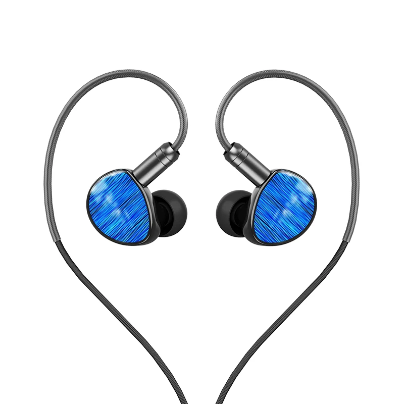 LETSHUOER Soloist 실리콘 융합 케블라 다이나믹 드라이버 IEM 헤드폰, 듀얼 핀 OCC 2.5mm 밸런스 케이블 및 4.4mm 어댑터 포함