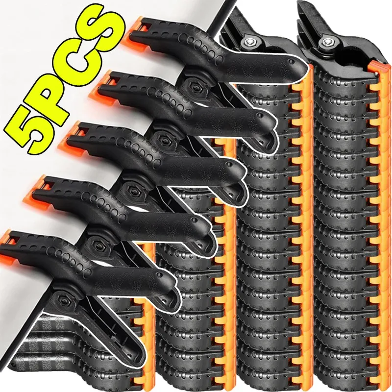 2/3/4/6/9 Inch Plastic Adjustable Woodworking Clamps A-type Photography Background Clamps Multifunctional Laundry Drying Pegs