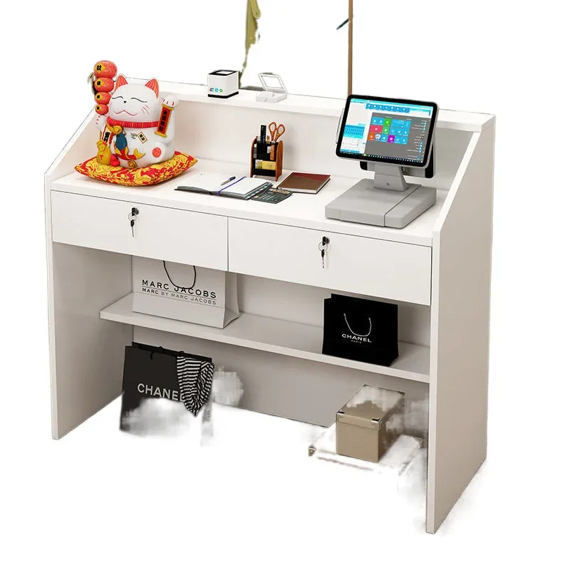 Bar table checkout page Small simple counter company front desk reception desk store clothing store milk tea shop bar wholesale