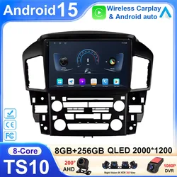 Android 15 For Lexus RX300 XU10 1997 - 2003 Head Unit Multimedia HDR QLED Screen Dash Cam stereo High-performance CPU WIFI 5G