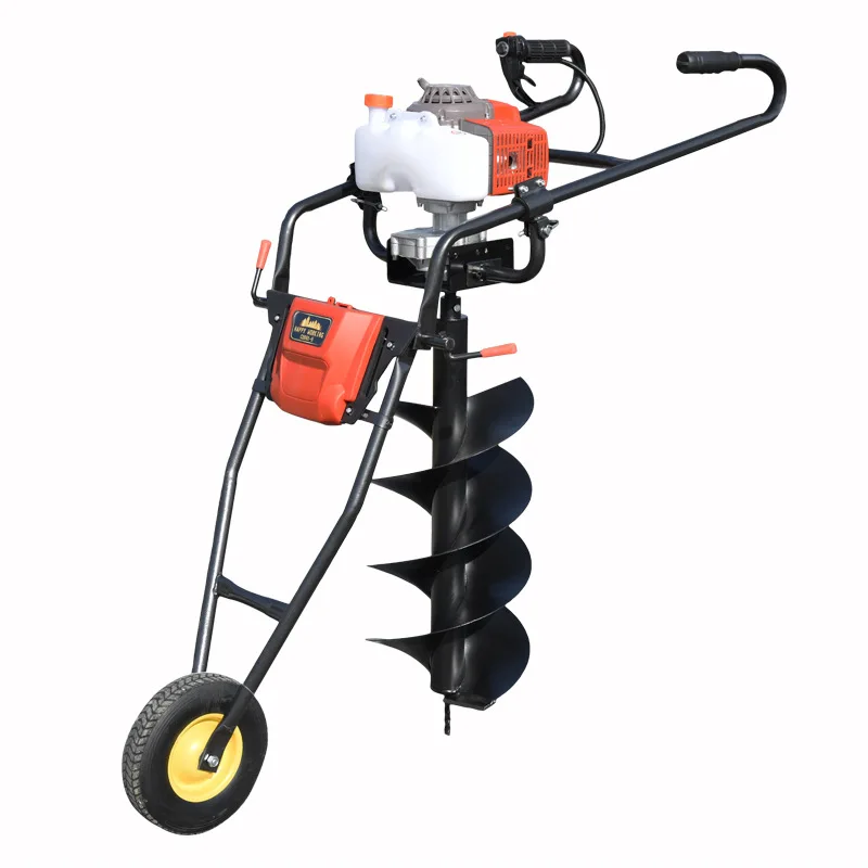 Hand push shelf ground drill, digging machine, telephone pole, punching machine, mechanical