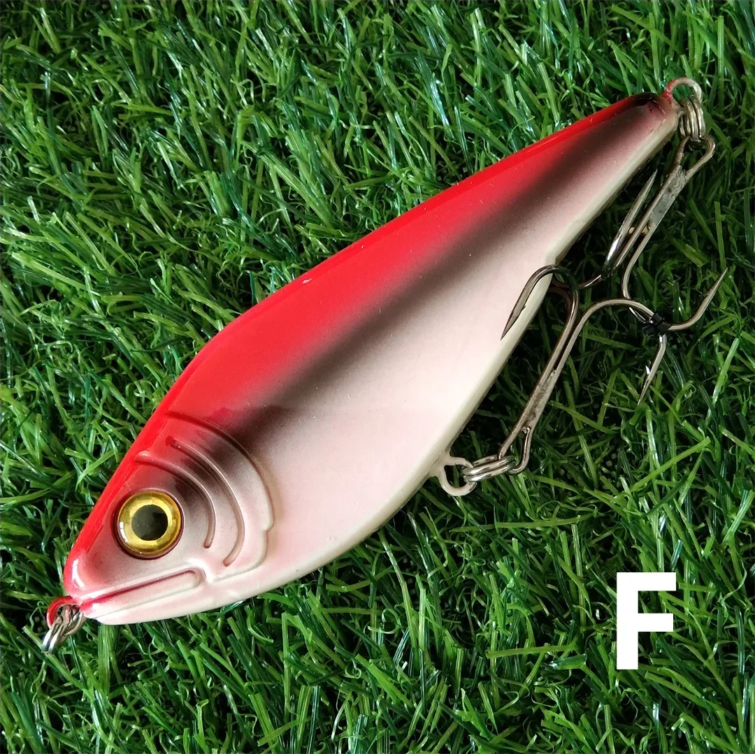 1pc 12cm 51.8g Sinking Rattle Popular Pike Hard Jerk Bait Crankbait Fishing Lure Wobbler Bass Tackle