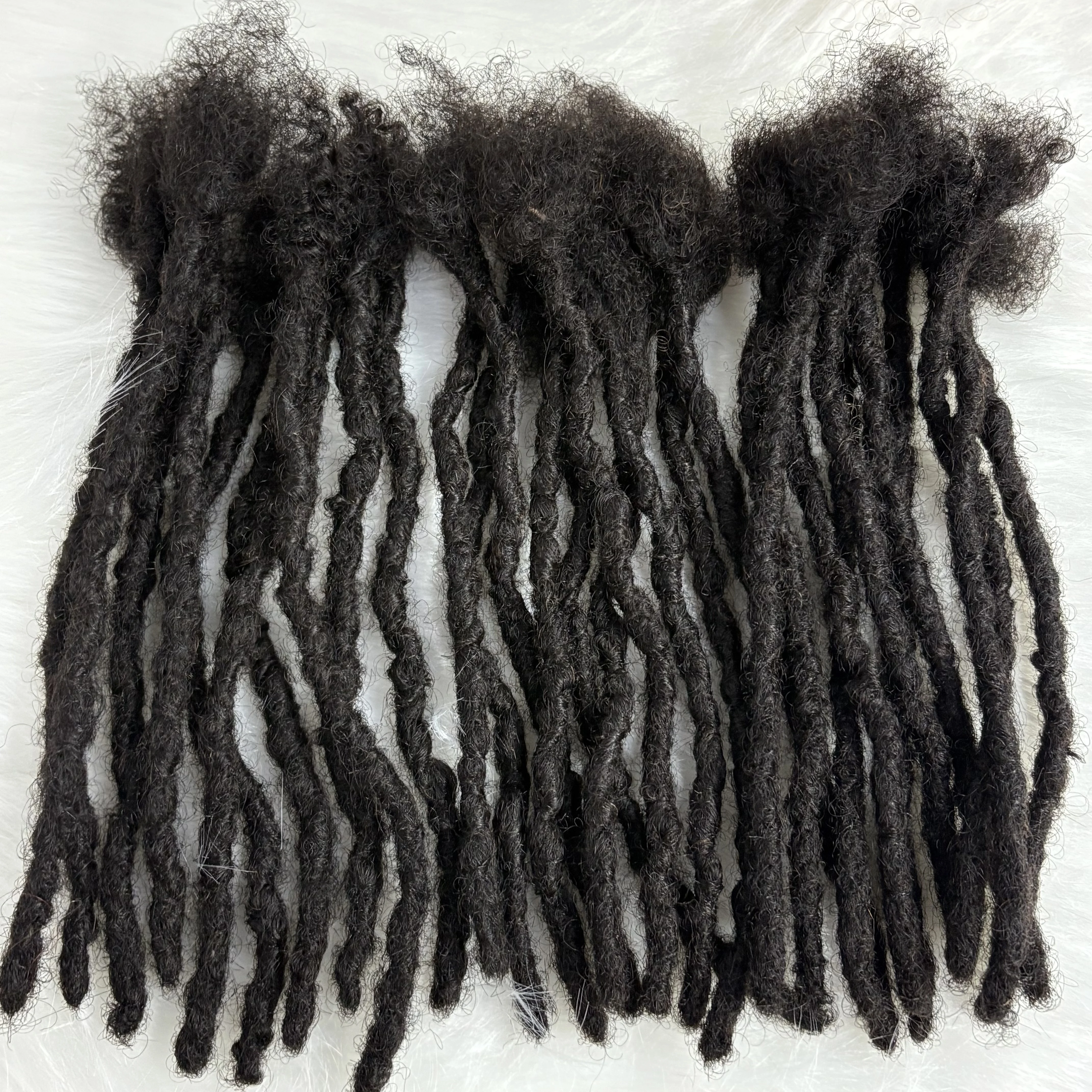 0,1-0,6 cm 4-8 Zoll 100% Echthaar Inter-Loc-Extensions, handgefertigte Dreadlock-Extensions für Männer, Frauen und Kinder, können gefärbt werden – Detail 12