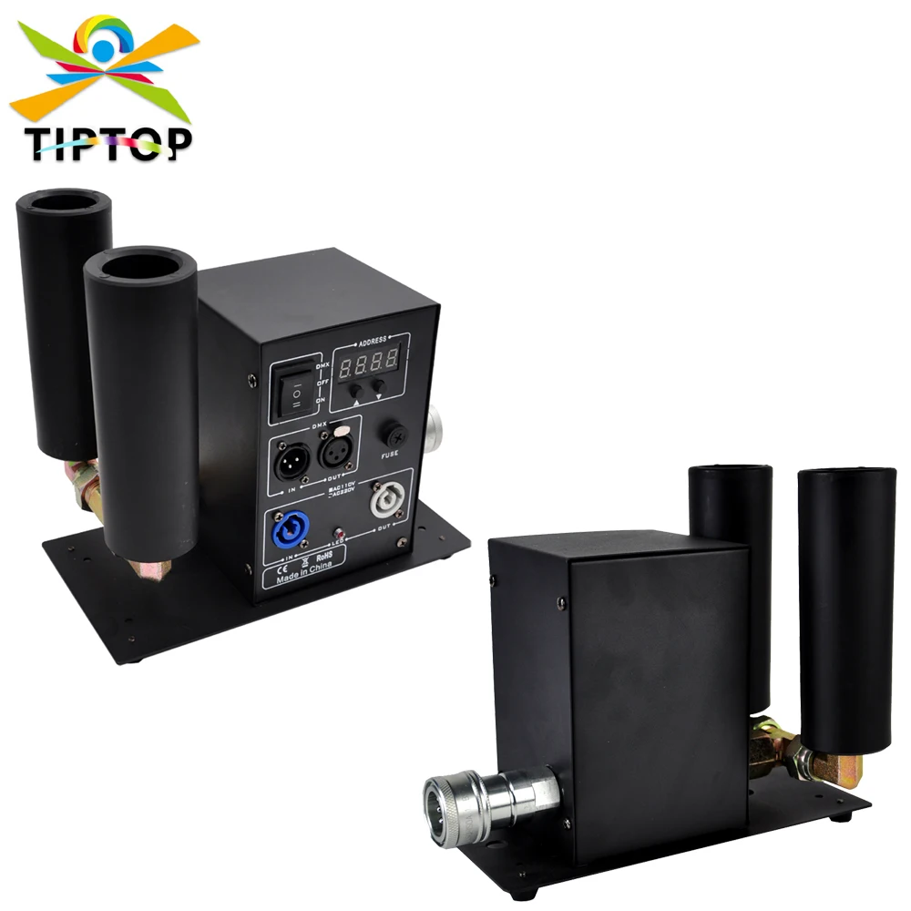 TIPTOP Global Special Effects Cryo Co2 Jets Double Pipe DMX512 Control For Concert Road Tour, Theaters, Sports team