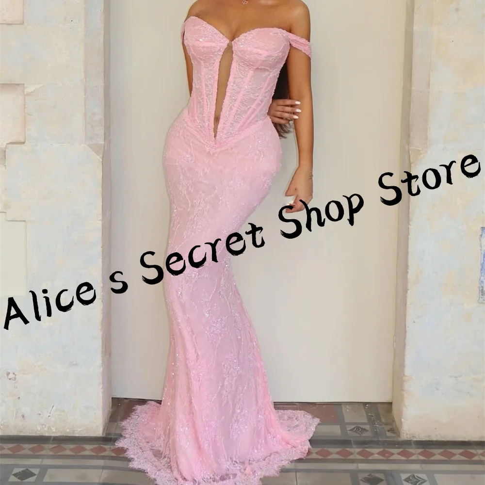 

Элегантные вечерние платья с открытыми плечами и блестками без рукавов Meermaid, вечерние платья для дня рождения, выпускного вечера по индивидуальному заказу