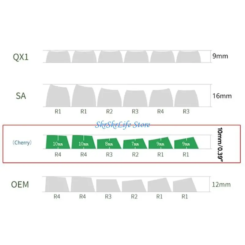 e65e pbt keycaps cherry profile 135-keydye sub cartoon/game for mechanical keyboard #6