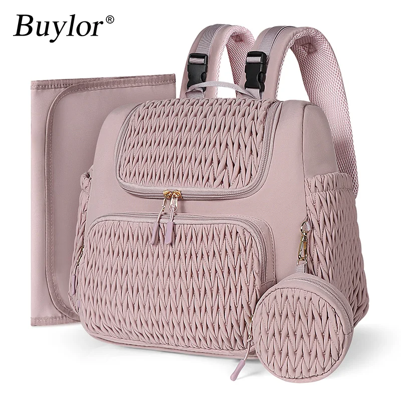 Large Capacity Mom Backpack Fashion Backpack For Mothers Baby Stroller Hanging Bag Mommy Totes Outdoor Travel Backpack