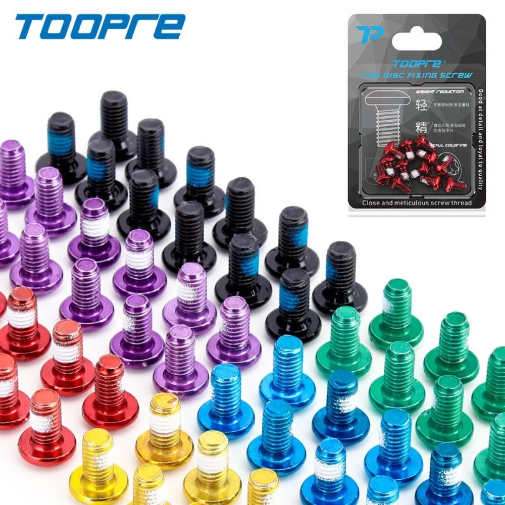 

12Pcs Bike Disc Rotor Screws T25 Stainless Steel Bicycle Disc Brake Rotor Bolt M5*10 MTB Bike Cycling Accessory Parts