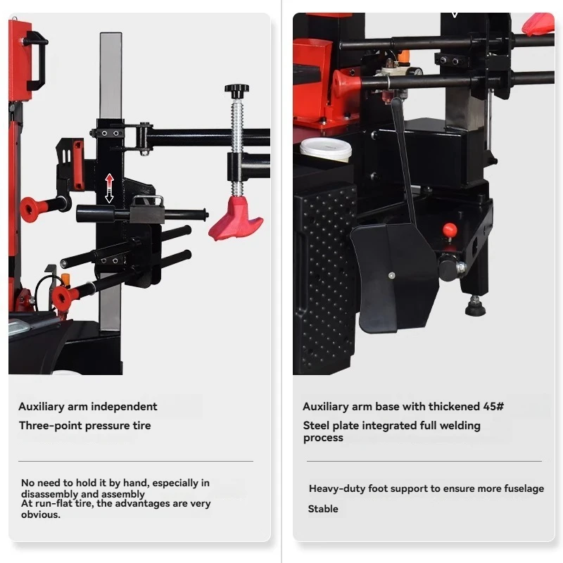 ماكينة تفكيك الإطارات مقاس 26 بوصة، ذراع مساعد مائل تلقائي، رأس الطيور Y-913