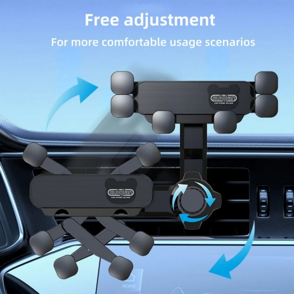 Universal Gravity Car Phone Holder Cell Phone Air Vent Clip Mount Stand Extension Rod in Smartphone Holder Bracket GPS Support