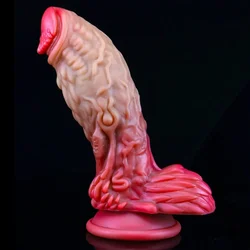 Realistic Monster Dildo Soft Liquid Silicone Huge Dinosaur Scales Penis With Suction Cup Sex Toys For Woman Female Masturbation