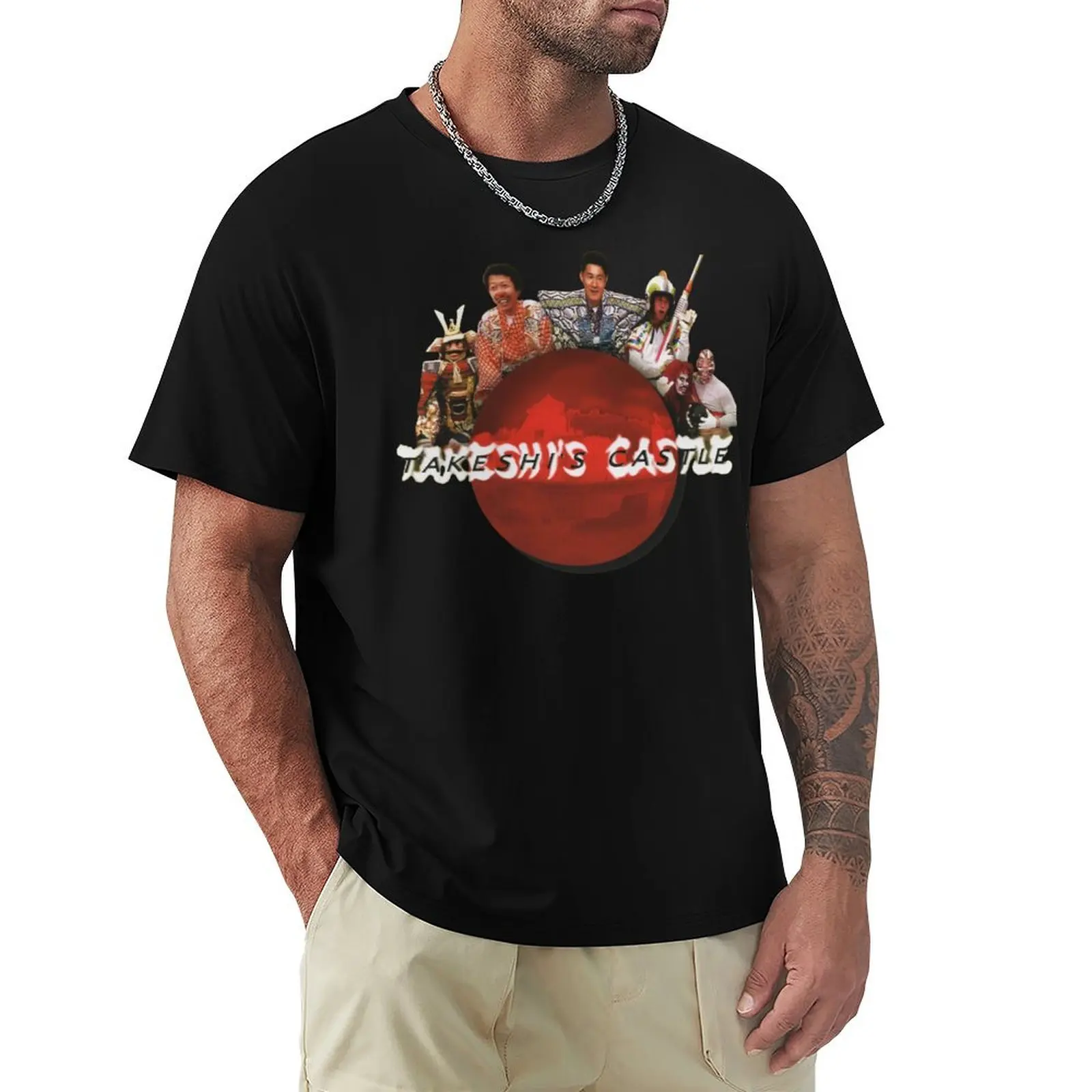 

Takeshi's Castle logo T-Shirt Long Lasting Casual T-Shirt