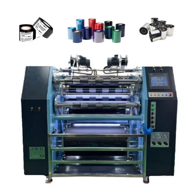 Thermal Transfer Ribbon Barcode Wax Ribbon Slitter Rewinder Machine Slitting Machine Slitting Rewinding Machine For Labels