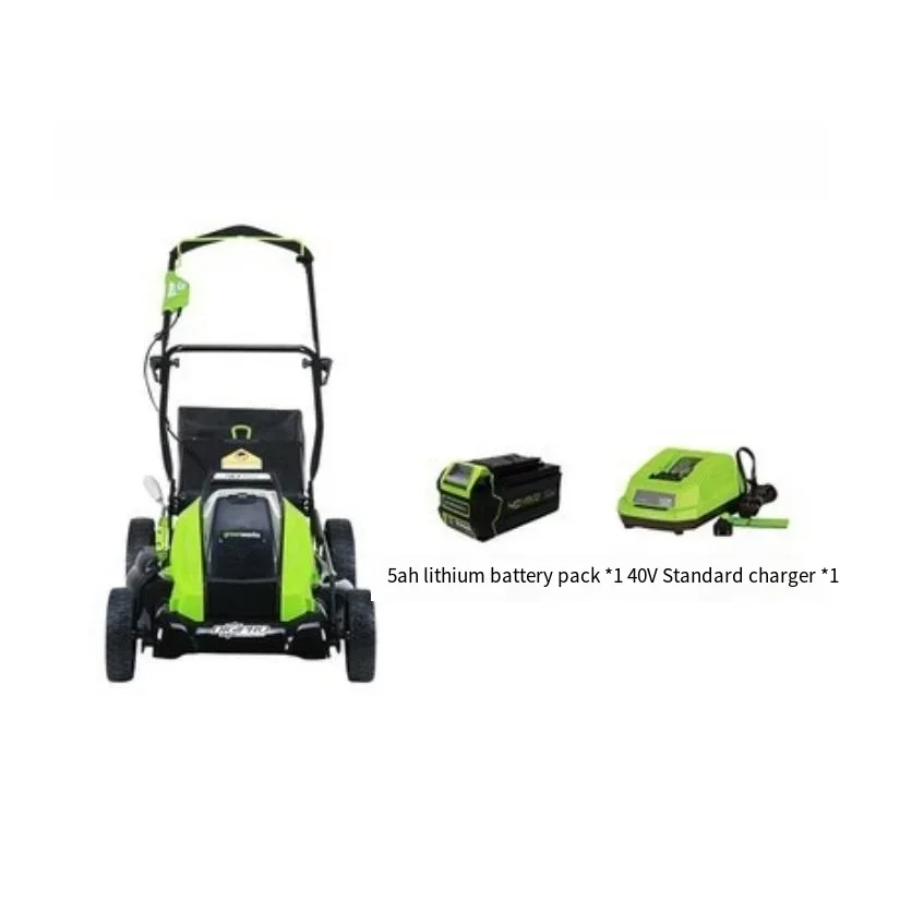 

40 В 21 "бесщеточная дворовая аккумуляторная электрическая газонокосилка Easy Ego самоходная газонокосилка с аккумулятором 5,0 Ач и зарядным устройством