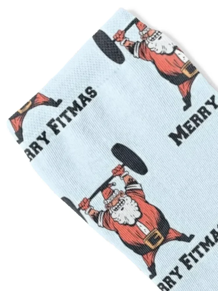 Santa Powerful Workout Socks cotton christmass gift man Socks Women Men's