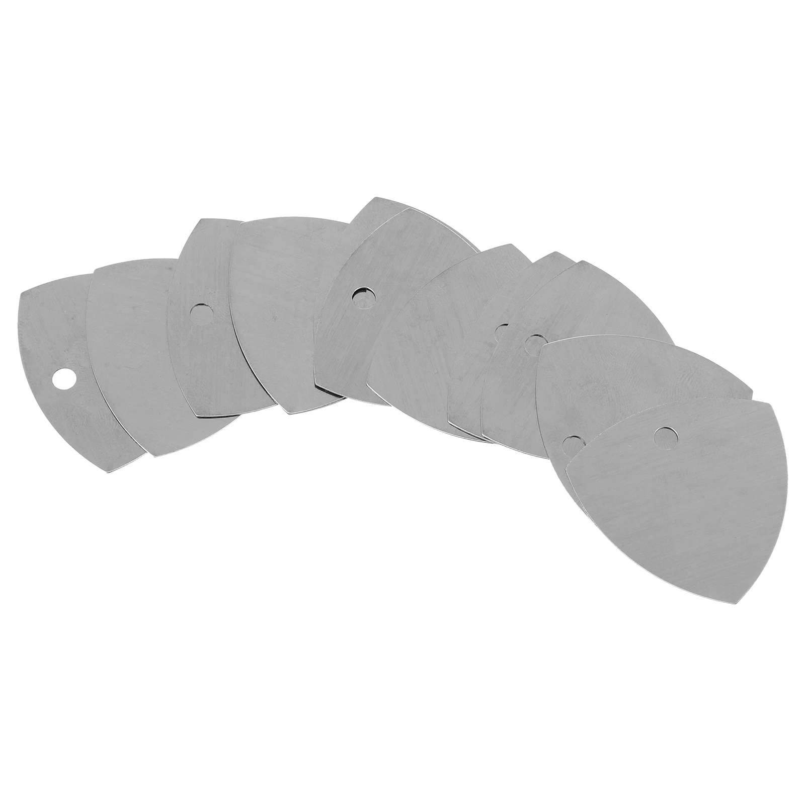 12 Uds púas de guitarra de acero inoxidable púas profesionales duraderas para accesorios de guitarra de sonido auténtico púas de bajo