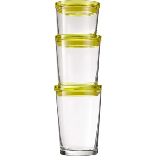 Pasabahce Zest 3'lü Jar Set Yellow