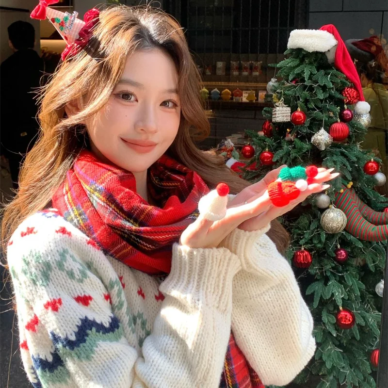 

Women's Sweater Autumn Winter Knitwear Knit Woman Clothing Cardigan Korean Popular Clothes Light Retro Gentle Loose Slim Fit