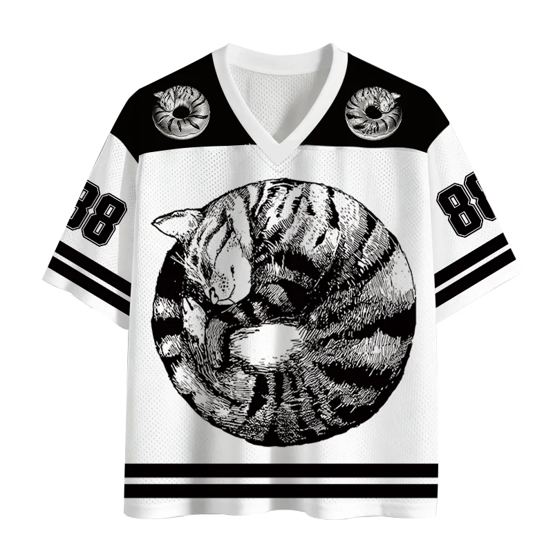 2026 Hot Selling Sports Short Sleeved Shirts, Popular V-neck Short Sleeved T-shirts, Sports High-end Design Mesh Knitted Shirts