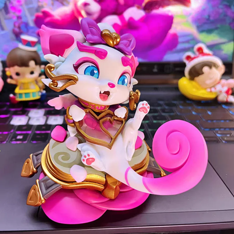 

In Stock Original League Of Legends Anime Cat Yuumi Figure Valentine'S Day Limited Suit Limited Collection Model Collectiable K