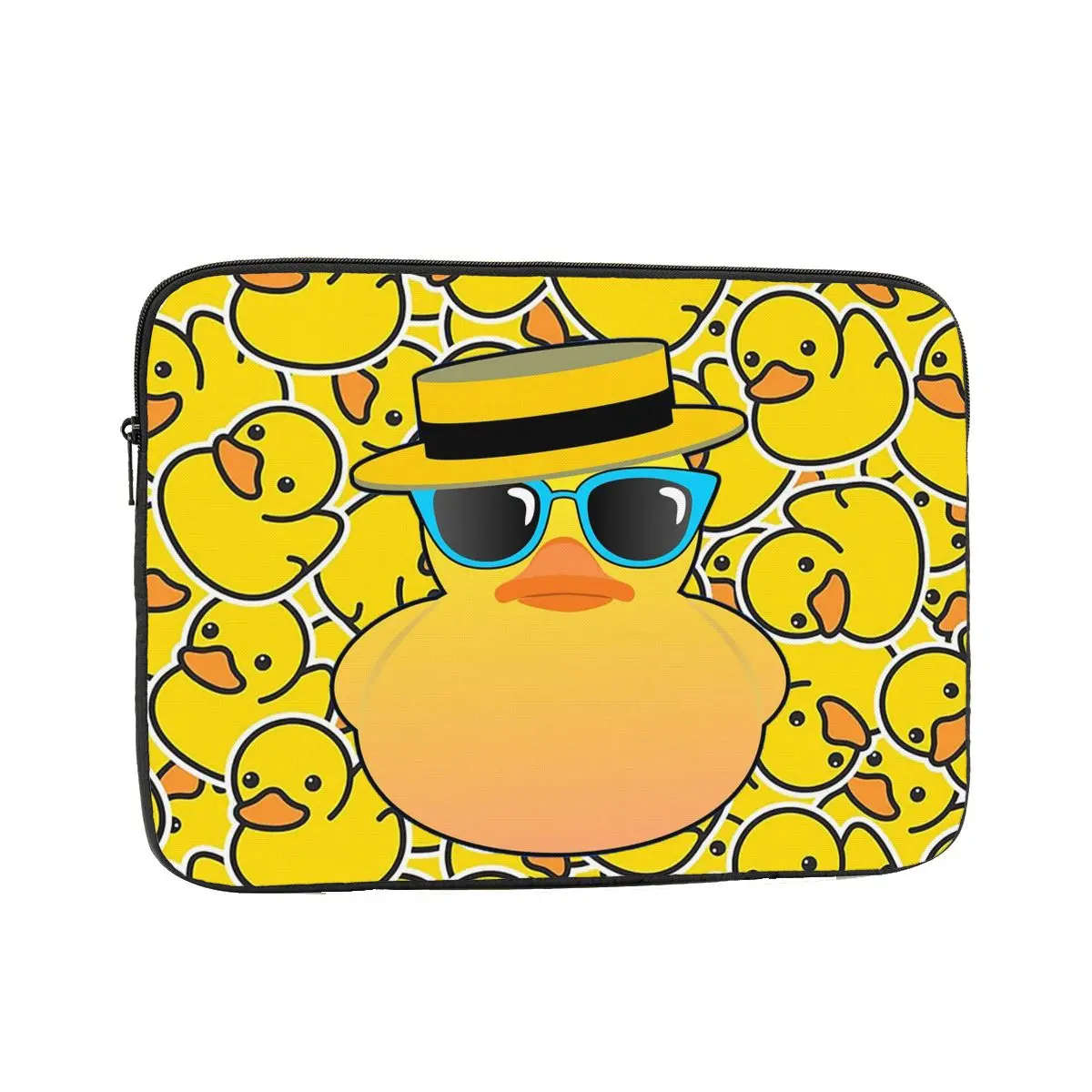 Rubber Duck Ducky Wearing Boater Hat And Sunglasses Notebook Laptop Bag Case 10 12 13 15 17 Inch Tablet Shockproof Case Bag