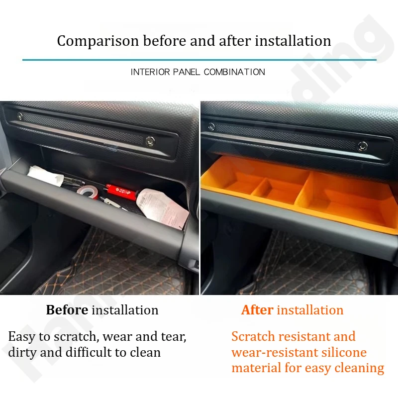 

for GWM HAVAL MELONG 2023 2024 2026 Front passenger silicone storage box/side storage box/interior decoration accessories
