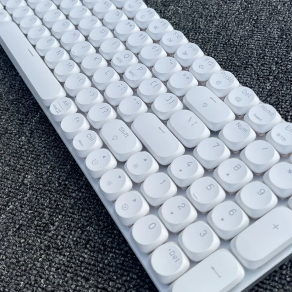 Low Profile Keycaps Custom Transparent Black White Artisan Keycaps for 104/87/100/75/82/96 Mechanical Keyboard Point Key Caps